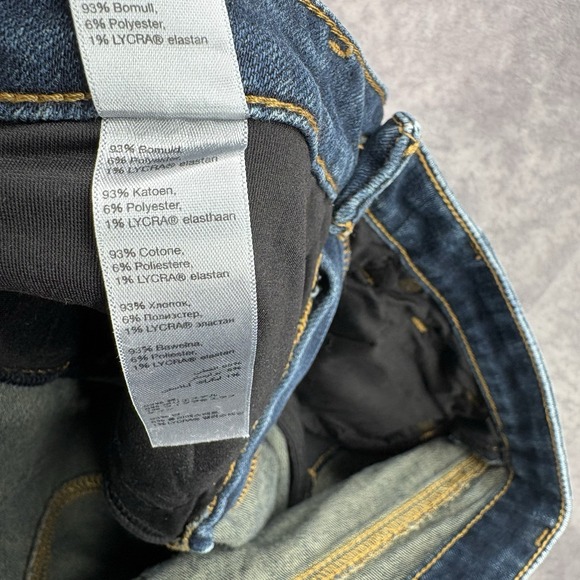 Spanx Jeans Womens 29 Slim X Skinny Dark Blue Wash Stretch - Picture 7 of 7